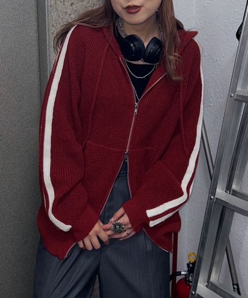 MUSEラインZIPパーカーニット / フーディ 【ZOZO限定アイテム