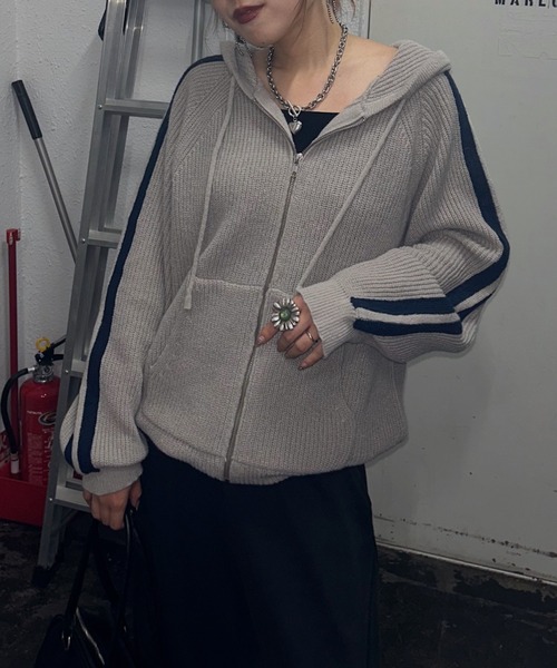 MUSEラインZIPパーカーニット / フーディ 【ZOZO限定アイテム