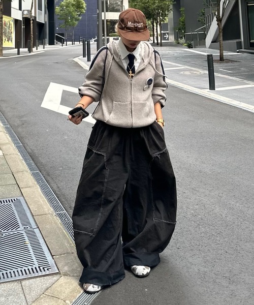 セール】MUSEラインZIPパーカーニット / フーディ 【ZOZO限定アイテム