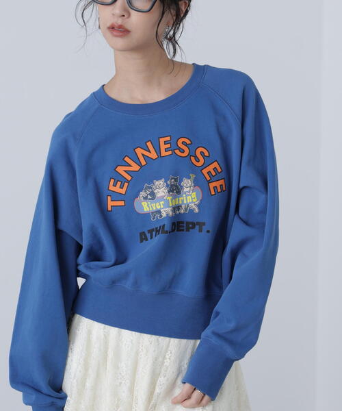 FREE'S MART（フリーズマート）の「◆〈フリーズマート別注〉テネシーリバースウェット（スウェット・レディース・ホワイト系その他/ブルー・FREE）」の2枚目の写真