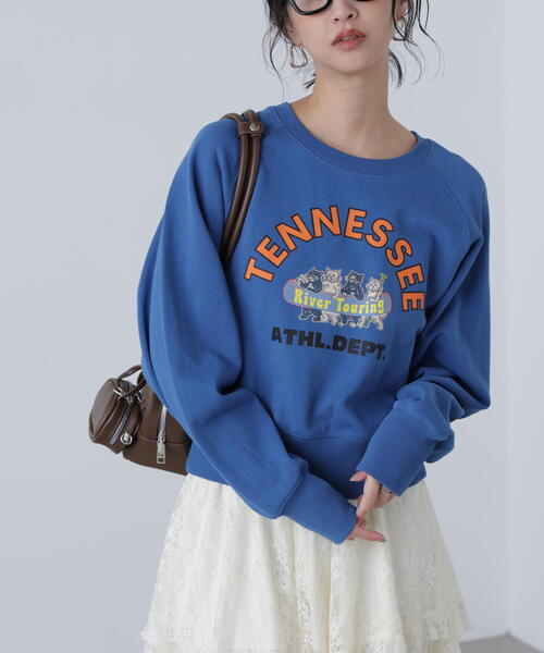 FREE'S MART（フリーズマート）の「◆〈フリーズマート別注〉テネシーリバースウェット（スウェット・レディース・ホワイト系その他/ブルー・FREE）」の9枚目の写真