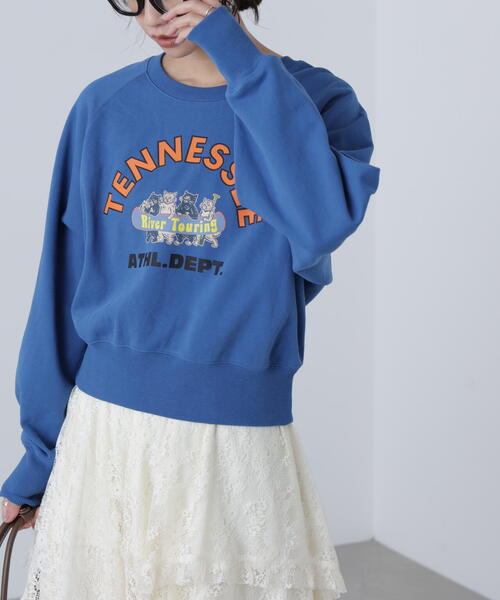 FREE'S MART（フリーズマート）の「◆〈フリーズマート別注〉テネシーリバースウェット（スウェット・レディース・ホワイト系その他/ブルー・FREE）」の10枚目の写真