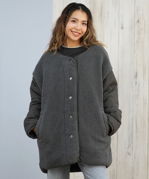 セール】ROXY/ロキシー ボアジャケット リバーシブル RJK254619M