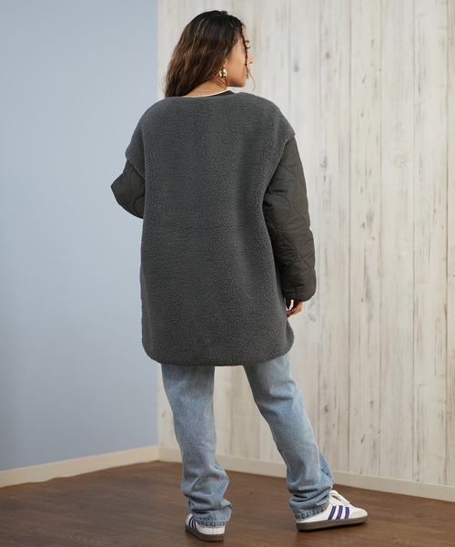 ROXY（ロキシー）の「ROXY/ロキシー ボアジャケット リバーシブル RJK254619M（その他アウター・レディース・カーキ/ブラック・M/L）」の20枚目の写真