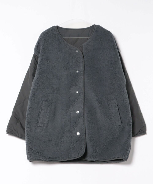 ROXY（ロキシー）の「ROXY/ロキシー ボアジャケット リバーシブル RJK254619M（その他アウター・レディース・カーキ/ブラック・M/L）」の7枚目の写真
