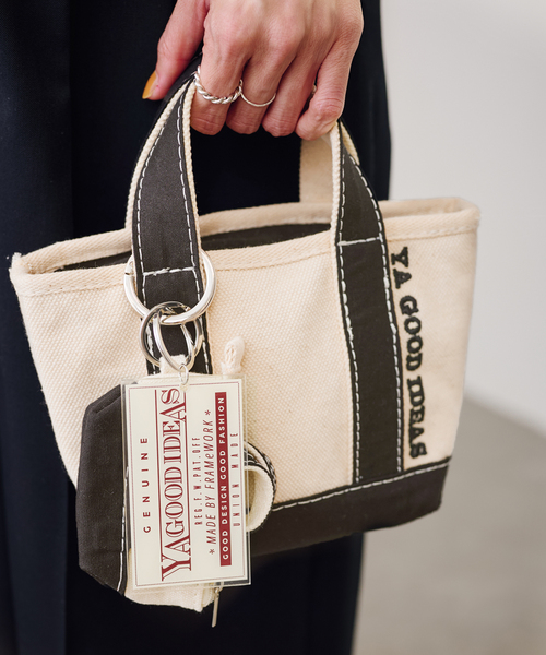 FRAMeWORK(フレームワーク)の「≪追加≫YA GOOD IDEAS BIG&MINI TOTE POACH XS 2(トートバッグ・レディース・ブラック/ブラウン/ボルドー・FREE)」の8枚目の写真