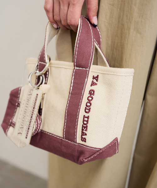 FRAMeWORK(フレームワーク)の「≪追加≫YA GOOD IDEAS BIG&MINI TOTE POACH XS 2(トートバッグ・レディース・ブラック/ブラウン/ボルドー・FREE)」の17枚目の写真