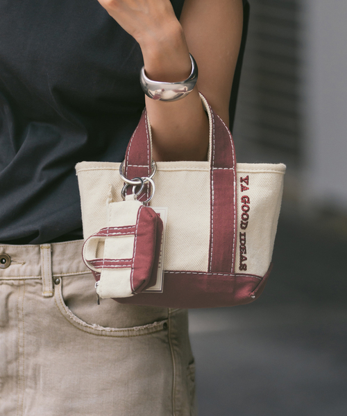 FRAMeWORK(フレームワーク)の「≪追加≫YA GOOD IDEAS BIG&MINI TOTE POACH XS 2(トートバッグ・レディース・ブラック/ブラウン/ボルドー・FREE)」の19枚目の写真