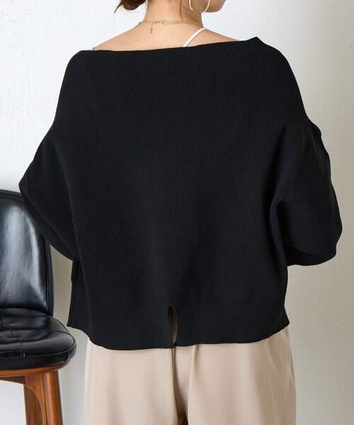 Jena espace merveilleux（ジェナ　エスパスメルヴェイユ）の「《さわゆい企画》【WEB限定】ダブルジップニット（ニット/セーター・レディース・モカ/ブラック・FREE）」の14枚目の写真