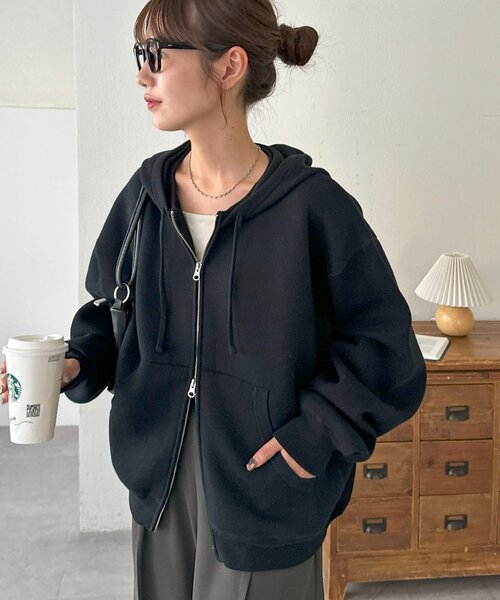 セール】【ユニセックス】スウェットライクニットパーカー（パーカー
