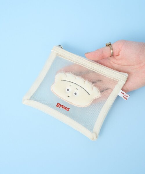 BIRTHDAY BAR（バースデイバー）の「YUM YUM FRIENDS メッシュミニフラットポーチ（ポーチ・レディース・ピンク/ライトグレー/ブルー・0）」の2枚目の写真