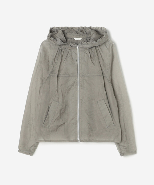 Bshop（ビショップ）の「eunoia | シアー フーディー ウィンドジャケット WOMEN（その他アウター・レディース・ブラック/グレー/イエロー・ONE）」の15枚目の写真