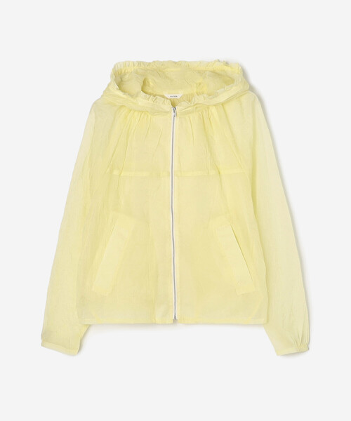 Bshop（ビショップ）の「eunoia | シアー フーディー ウィンドジャケット WOMEN（その他アウター・レディース・ブラック/グレー/イエロー・ONE）」の16枚目の写真