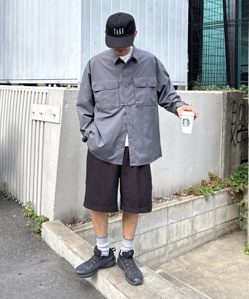 CIAOPANIC TYPY（チャオパニックティピー）の「【MOL】ドライバーズワイドシャツ長袖（シャツ/ブラウス・レディース・ネイビー/チャコールグレー/ブラック・LARGE/MEDIUM）」の6枚目の写真