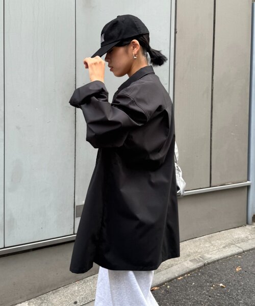 CIAOPANIC TYPY（チャオパニックティピー）の「【MOL】ドライバーズワイドシャツ長袖（シャツ/ブラウス・レディース・ネイビー/チャコールグレー/ブラック・LARGE/MEDIUM）」の8枚目の写真