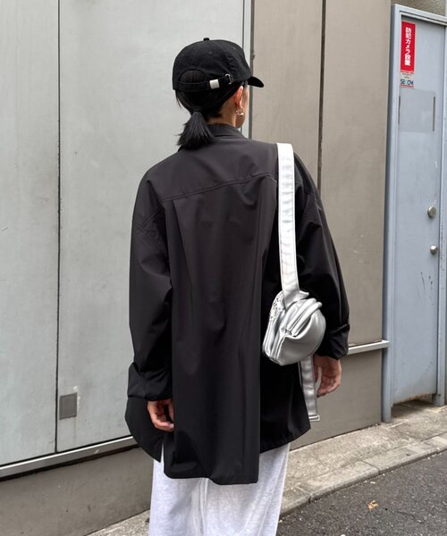 CIAOPANIC TYPY（チャオパニックティピー）の「【MOL】ドライバーズワイドシャツ長袖（シャツ/ブラウス・レディース・ネイビー/チャコールグレー/ブラック・LARGE/MEDIUM）」の9枚目の写真