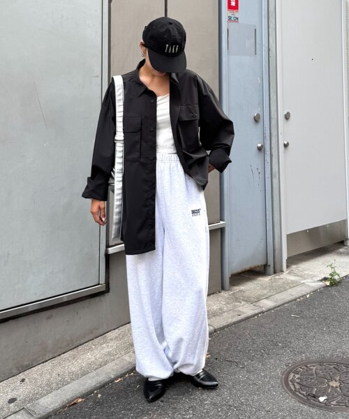 CIAOPANIC TYPY（チャオパニックティピー）の「【MOL】ドライバーズワイドシャツ長袖（シャツ/ブラウス・レディース・ネイビー/チャコールグレー/ブラック・LARGE/MEDIUM）」の11枚目の写真