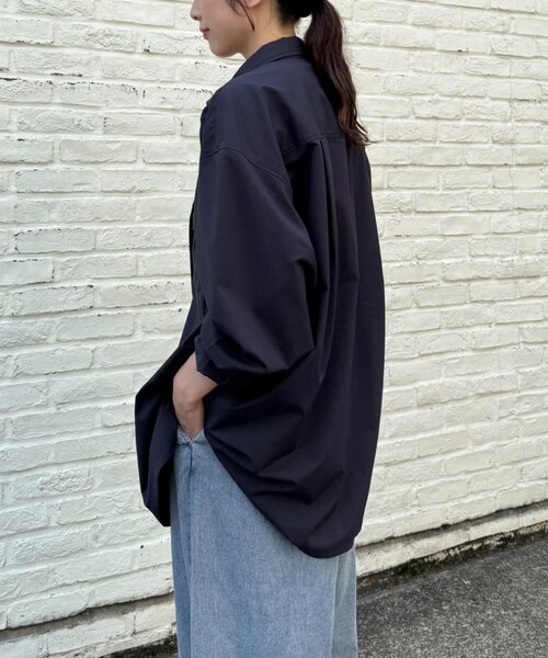 CIAOPANIC TYPY（チャオパニックティピー）の「【MOL】ドライバーズワイドシャツ長袖（シャツ/ブラウス・レディース・ネイビー/チャコールグレー/ブラック・LARGE/MEDIUM）」の18枚目の写真