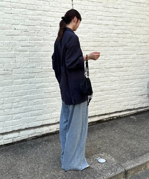 CIAOPANIC TYPY（チャオパニックティピー）の「【MOL】ドライバーズワイドシャツ長袖（シャツ/ブラウス・レディース・ネイビー/チャコールグレー/ブラック・LARGE/MEDIUM）」の19枚目の写真