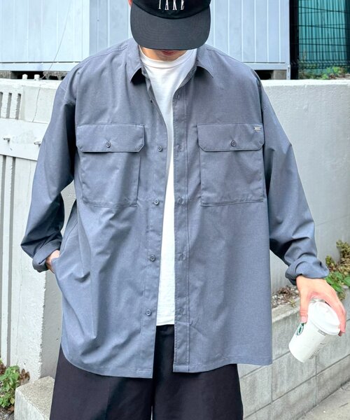 CIAOPANIC TYPY（チャオパニックティピー）の「【MOL】ドライバーズワイドシャツ長袖（シャツ/ブラウス・レディース・ネイビー/チャコールグレー/ブラック・LARGE/MEDIUM）」の22枚目の写真