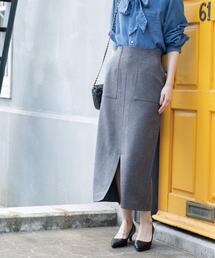 OPAQUE.CLIP | ストレッチダブルポケットタイトスカート【洗える】(スカート)