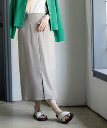 OPAQUE.CLIP | ストレッチダブルポケットタイトスカート【洗える】(スカート)