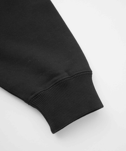 X-girl(エックスガール)の「MESSAGE AND FACE ZIP UP SWEAT HOODIE(パーカー・レディース・アッシュ/ブラック/オリーブ・S/M)」の11枚目の写真