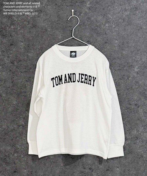 Tom&Jerry(トムアンドジェリー)の「【TOM&JERRY/トム&ジェリー】 オーバーサイズ ロンT(Tシャツ/カットソー・キッズ・オフホワイト/杢グレー/ダークグリーン/チャコール/ホワイト系その他/グリーン系その他/ネイビー/ブラック・110cm/120cm/130cm/140cm/150cm/160cm)」の9枚目の写真