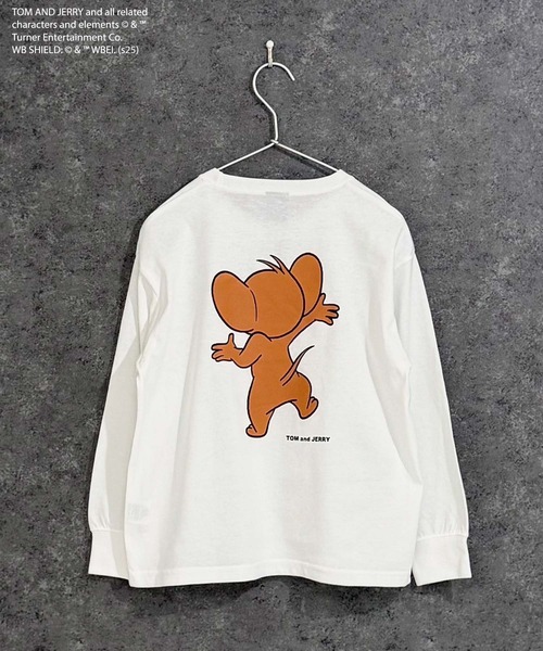 Tom&Jerry(トムアンドジェリー)の「【TOM&JERRY/トム&ジェリー】 オーバーサイズ ロンT(Tシャツ/カットソー・キッズ・オフホワイト/杢グレー/ダークグリーン/チャコール/ホワイト系その他/グリーン系その他/ネイビー/ブラック・110cm/120cm/130cm/140cm/150cm/160cm)」の12枚目の写真