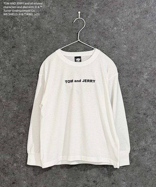 Tom&Jerry(トムアンドジェリー)の「【TOM&JERRY/トム&ジェリー】 オーバーサイズ ロンT(Tシャツ/カットソー・キッズ・オフホワイト/杢グレー/ダークグリーン/チャコール/ホワイト系その他/グリーン系その他/ネイビー/ブラック・110cm/120cm/130cm/140cm/150cm/160cm)」の11枚目の写真