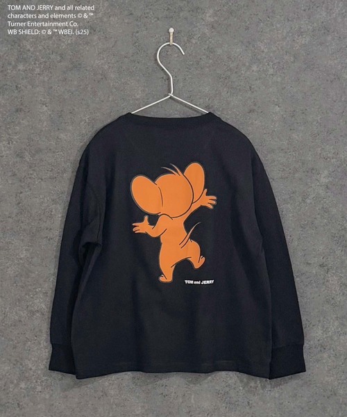 Tom&Jerry(トムアンドジェリー)の「【TOM&JERRY/トム&ジェリー】 オーバーサイズ ロンT(Tシャツ/カットソー・キッズ・オフホワイト/杢グレー/ダークグリーン/チャコール/ホワイト系その他/グリーン系その他/ネイビー/ブラック・110cm/120cm/130cm/140cm/150cm/160cm)」の14枚目の写真