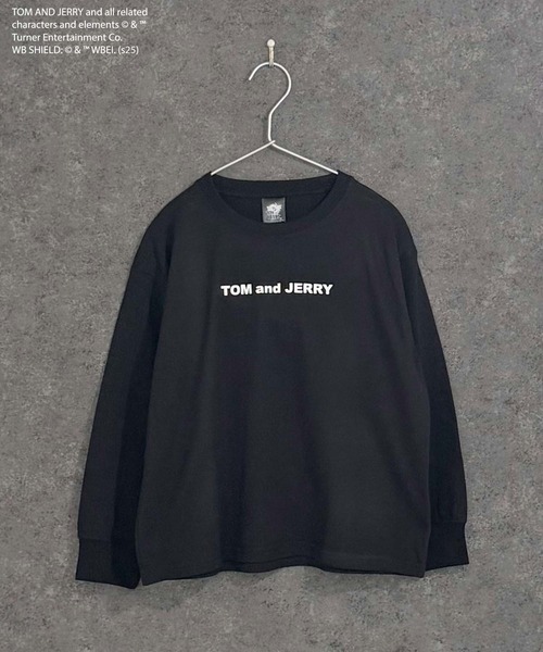 Tom&Jerry(トムアンドジェリー)の「【TOM&JERRY/トム&ジェリー】 オーバーサイズ ロンT(Tシャツ/カットソー・キッズ・オフホワイト/杢グレー/ダークグリーン/チャコール/ホワイト系その他/グリーン系その他/ネイビー/ブラック・110cm/120cm/130cm/140cm/150cm/160cm)」の13枚目の写真