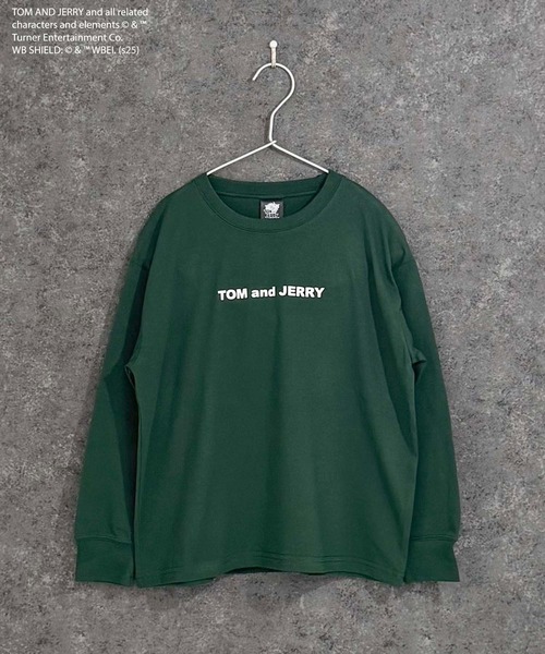 Tom&Jerry(トムアンドジェリー)の「【TOM&JERRY/トム&ジェリー】 オーバーサイズ ロンT(Tシャツ/カットソー・キッズ・オフホワイト/杢グレー/ダークグリーン/チャコール/ホワイト系その他/グリーン系その他/ネイビー/ブラック・110cm/120cm/130cm/140cm/150cm/160cm)」の21枚目の写真