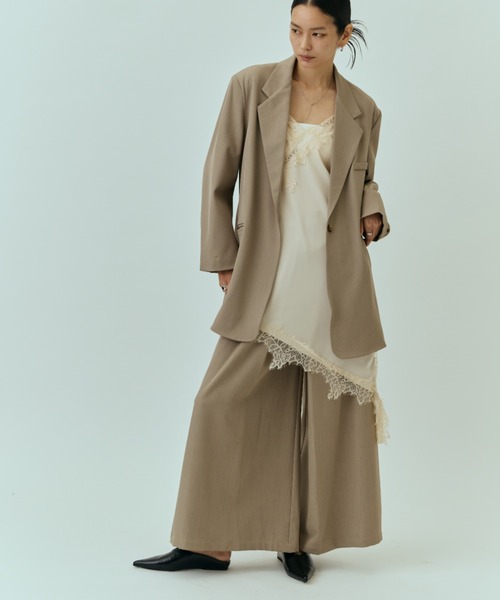 DRWCYS（ドロシーズ）の「タックワイドPT（スラックス・レディース・グレー/ブラウン/ベージュ・SMALL/MEDIUM）」の3枚目の写真