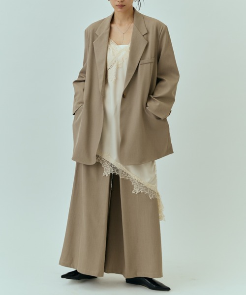 DRWCYS（ドロシーズ）の「タックワイドPT（スラックス・レディース・グレー/ブラウン/ベージュ・SMALL/MEDIUM）」の7枚目の写真