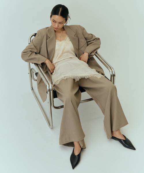 DRWCYS（ドロシーズ）の「タックワイドPT（スラックス・レディース・グレー/ブラウン/ベージュ・SMALL/MEDIUM）」の11枚目の写真