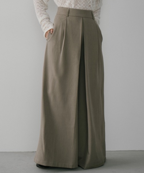 DRWCYS（ドロシーズ）の「タックワイドPT（スラックス・レディース・グレー/ブラウン/ベージュ・SMALL/MEDIUM）」の13枚目の写真