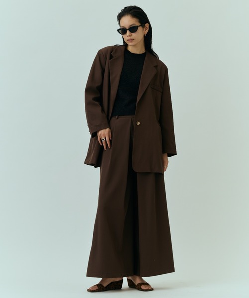 DRWCYS（ドロシーズ）の「タックワイドPT（スラックス・レディース・グレー/ブラウン/ベージュ・SMALL/MEDIUM）」の5枚目の写真
