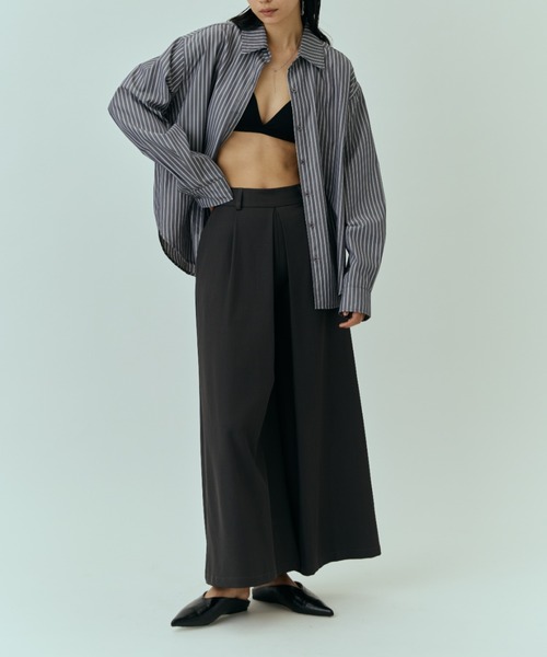 DRWCYS（ドロシーズ）の「タックワイドPT（スラックス・レディース・グレー/ブラウン/ベージュ・SMALL/MEDIUM）」の18枚目の写真