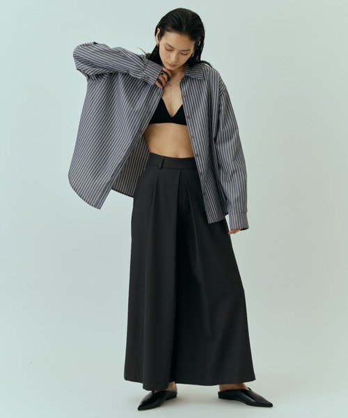 DRWCYS（ドロシーズ）の「タックワイドPT（スラックス・レディース・グレー/ブラウン/ベージュ・SMALL/MEDIUM）」の19枚目の写真