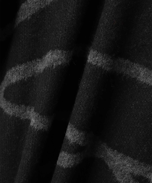 NAVY(ネイビー)の「nAvy ニュアンスライン柄 もちりクルーネックニット(ニット/セーター・レディース・ブラック/グレー・M/L)」の20枚目の写真