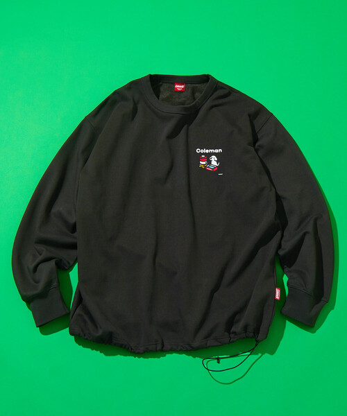 COLEMAN(コールマン)の「Coleman/コールマン Coleman×matsui×FREAK'S STORE 別注 コールマン matsui rocky camping ドローコード クルーネック スウェット(スウェット・メンズ・チャコールグレー/ライトグレー/オフホワイト/ブルー・MEDIUM/LARGE)」の22枚目の写真