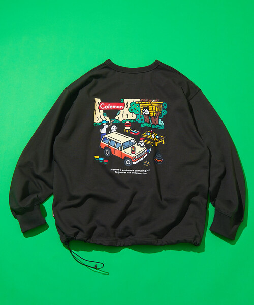 COLEMAN(コールマン)の「Coleman/コールマン Coleman×matsui×FREAK'S STORE 別注 コールマン matsui rocky camping ドローコード クルーネック スウェット(スウェット・メンズ・チャコールグレー/ライトグレー/オフホワイト/ブルー・MEDIUM/LARGE)」の21枚目の写真