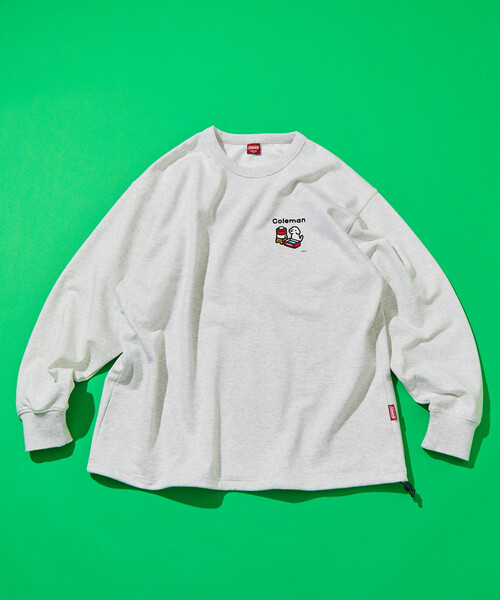 COLEMAN(コールマン)の「Coleman/コールマン Coleman×matsui×FREAK'S STORE 別注 コールマン matsui rocky camping ドローコード クルーネック スウェット(スウェット・メンズ・チャコールグレー/ライトグレー/オフホワイト/ブルー・MEDIUM/LARGE)」の14枚目の写真