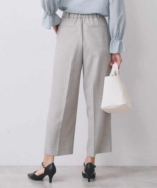 index（インデックス）の「ワイドストレートパンツ/セットアップ対応可【洗濯機OK/イージーアイロン】（その他パンツ・レディース・ブラウン系その他2/グレー系3/ベージュ系3・36/38/40/42）」の15枚目の写真