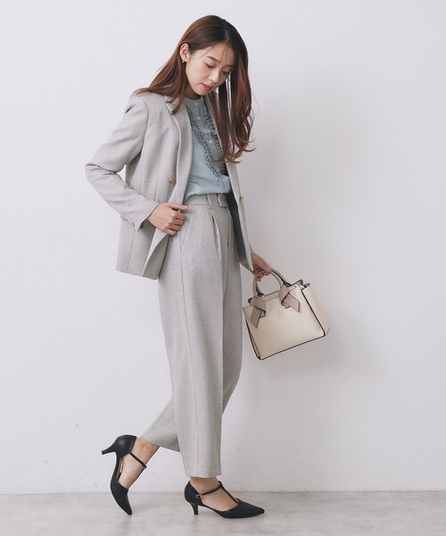 セール】ワイドストレートパンツ/セットアップ対応可【洗濯機OK