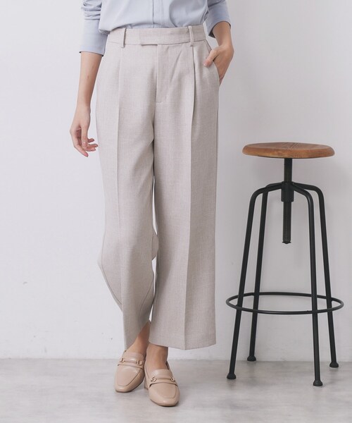 セール】ワイドストレートパンツ/セットアップ対応可【洗濯機OK