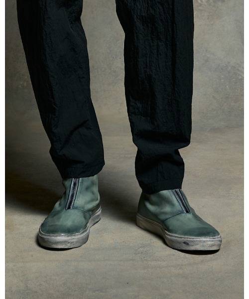 wjk（ダヴルジェイケイ）の「front zip bootie（ブーツ・メンズ・ブラック/スモーキーグリーン系・40/42/44）」の2枚目の写真