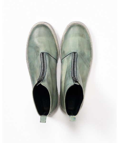 wjk（ダヴルジェイケイ）の「front zip bootie（ブーツ・メンズ・ブラック/スモーキーグリーン系・40/42/44）」の11枚目の写真