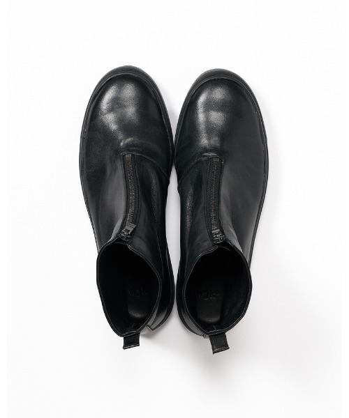 wjk（ダヴルジェイケイ）の「front zip bootie（ブーツ・メンズ・ブラック/スモーキーグリーン系・40/42/44）」の12枚目の写真